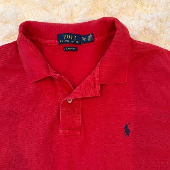 🎯3 for $15 🎯 Polo Ralph Lauren red shirt men’s XL - Picture 3 of 3